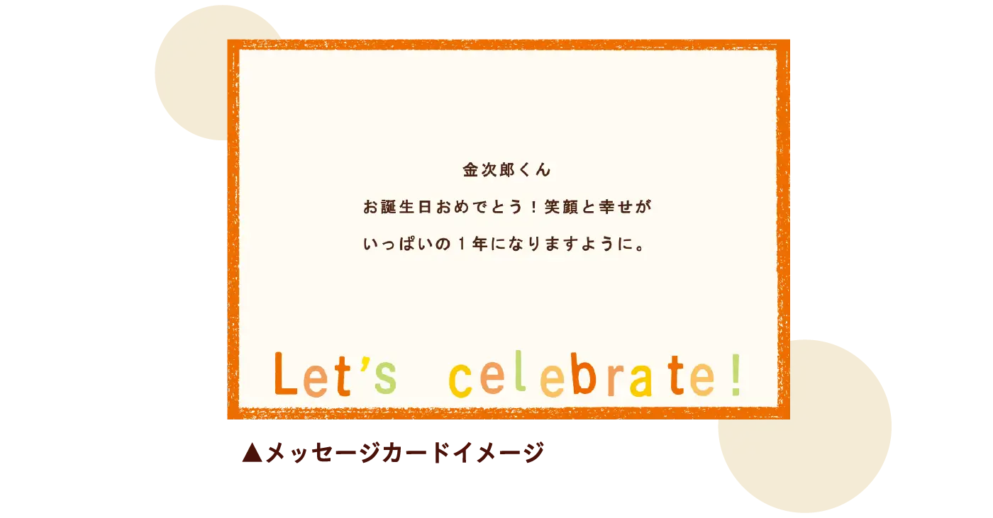 メッセージカードイメージ