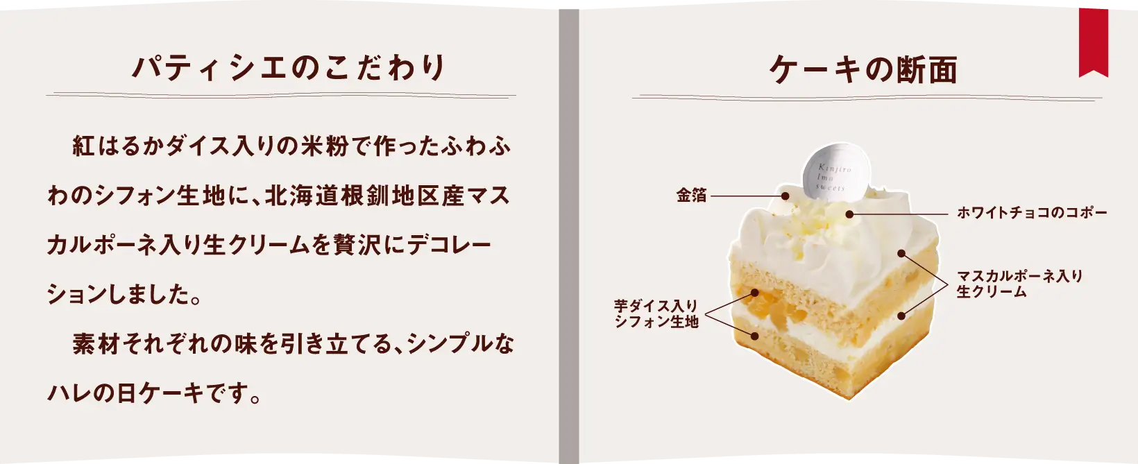 パティシエのこだわり