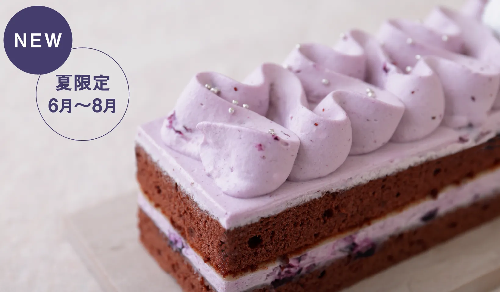 お芋のケーキ（ブルーベリー）
